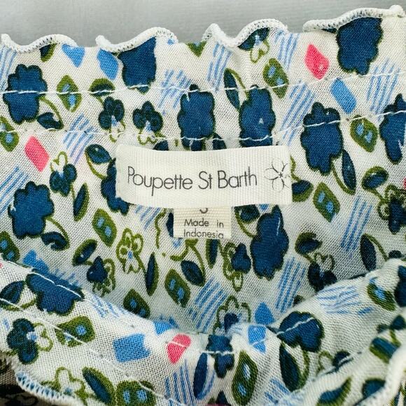 Poupette St Barth Jena Paneled Maxi Skirt – Blue Floral – Size Small - Picture 8 of 8